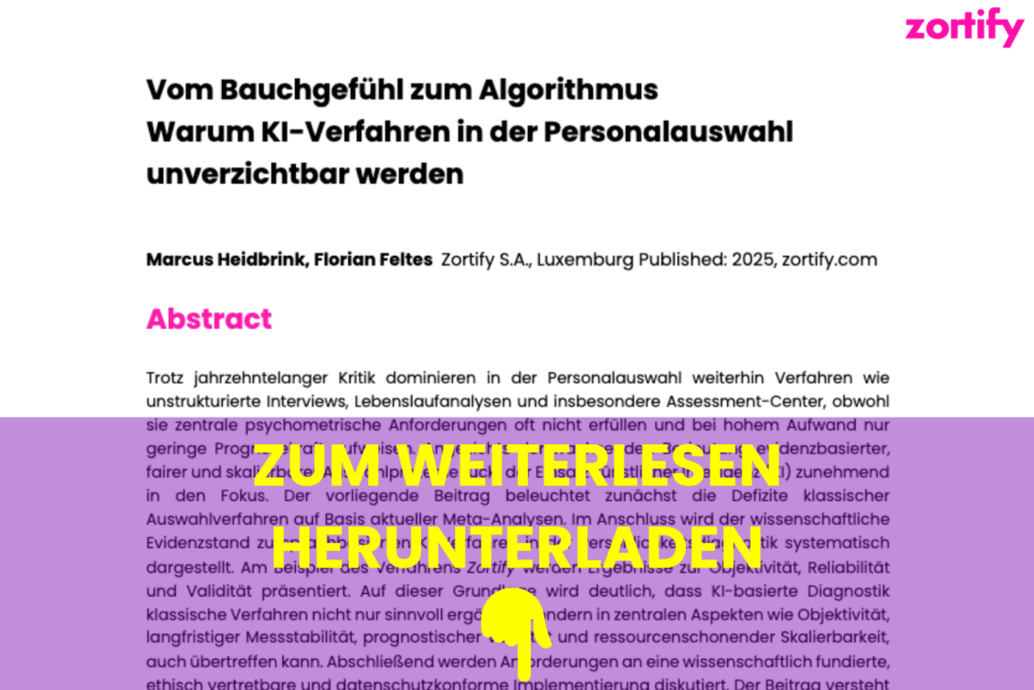 Vom Bauchgefühl zum Algorithmus - Whitepaper