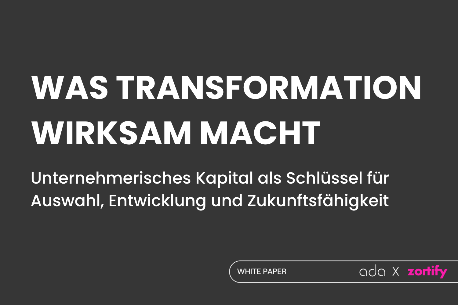 Was Transformation wirksam macht Image